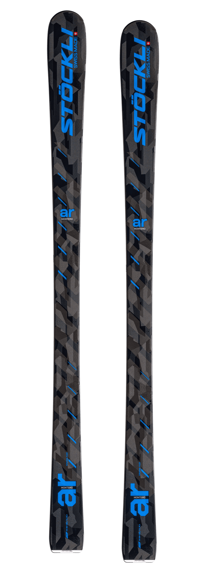 Stöckli Montero AR 板面 · 招牌 chevron 涂装